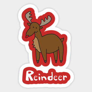 Reindeer Sticker